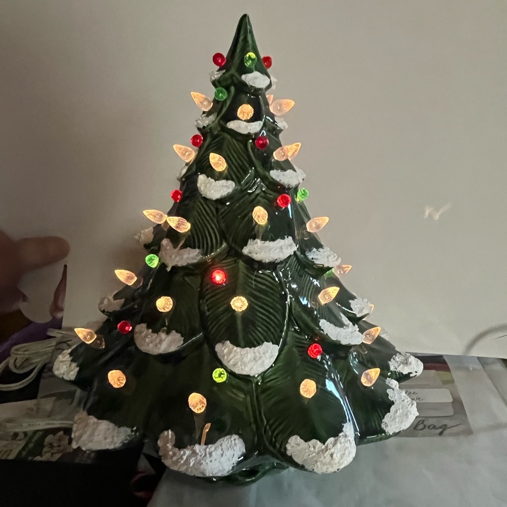 Glazed ceramic Christmas tree